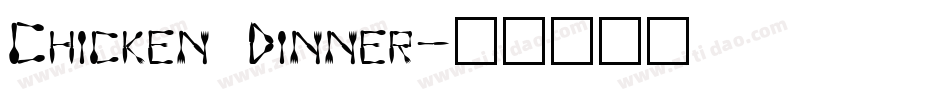 Chicken Dinner字体转换